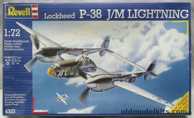 Revell 1/72 Lockheed P-38M or P-38J - 'Gung Ho' 367 FG 9th Air Force / 426865 P-38M, 4323 plastic model kit
